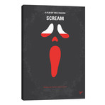 Scream Minimal Movie Poster // Chungkong (26"W x 40"H x 1.5"D)