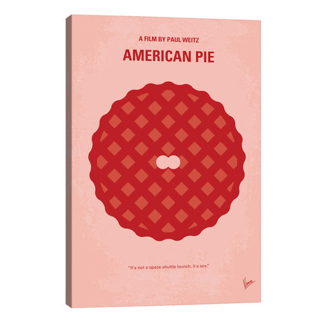 American Pie Minimal Movie Poster // Chungkong (26"W x 40"H x 1.5"D)