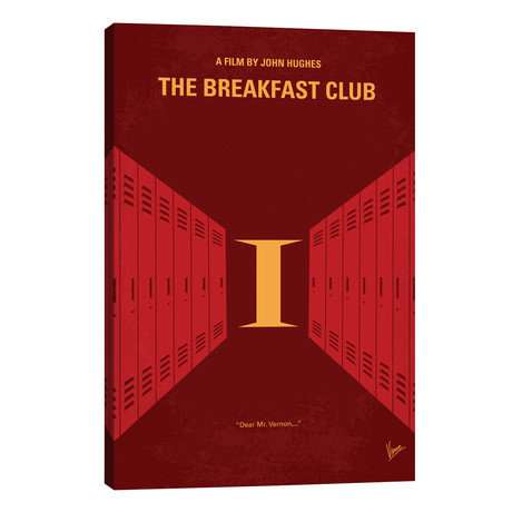 The Breakfast Club Minimal Movie Poster // Chungkong (26"W x 40"H x 1.5"D)