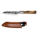 Forged // VG10 Santoku Knife + Leather Sheath