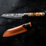 Forged // VG10 Santoku Knife + Leather Sheath