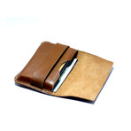 Cow Hide Credit Card Pouch // Brown