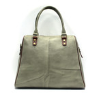 Cow Hide Tote // Green