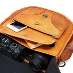 Goat Leather Camera Bag // Brown