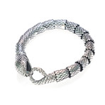 Dell Arte // Lucky Cobra Bracelet // Silver