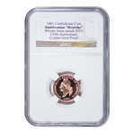 1861 Civil War Confederate Cent // 150th Anniv. Smithsonian Restrike // Gold, Platinum, Silver, & Copper // Set of 4