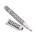 Bali Star Design Pen // Sterling Silver (Amethyst Endcap)