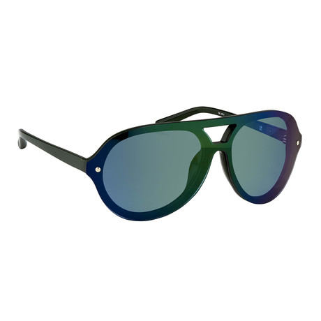 Men's PL117C5SUN Sunglasses // Hunter Green + Bronze Mirror