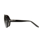 Unisex PL3C2SUN Sunglasses // Black + Gray Gradient