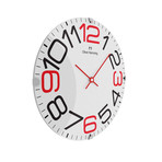 Vitri 300mm Domed Glass Wall Clock // Stainless Steel // V6