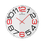 Vitri 300mm Domed Glass Wall Clock // Stainless Steel // V6