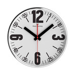 Simplex 300mm Thin Rim Wall Clock // Chrome Steel // V5