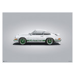 Porsche 911 RS // Colors of Speed Poster (Blue)