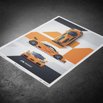 McLaren F1 LM // Papaya Orange // Poster