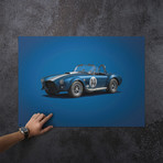 Shelby Ford AC Cobra Mk III // Blue // 1965 // Colors of Speed Poster
