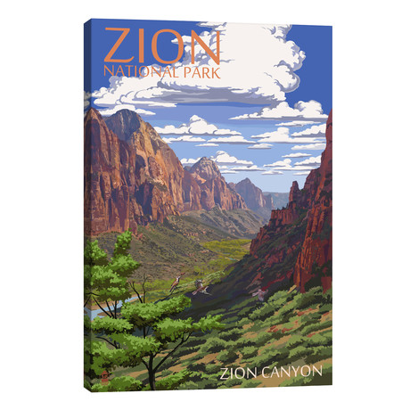 Zion National Park (Zion Canyon) // Lantern Press