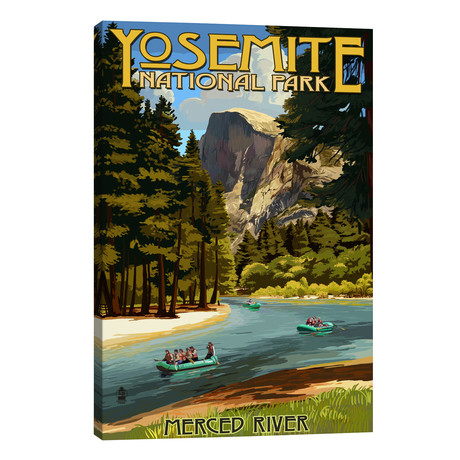 Yosemite National Park (Merced River) // Lantern Press