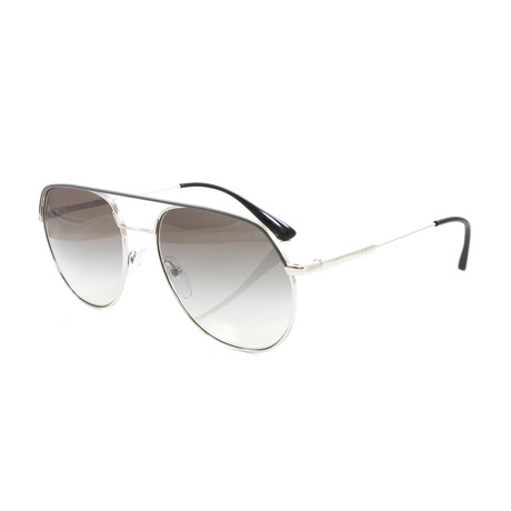 Unisex PR55US Sunglasses // Matte Gunmetal + Silver