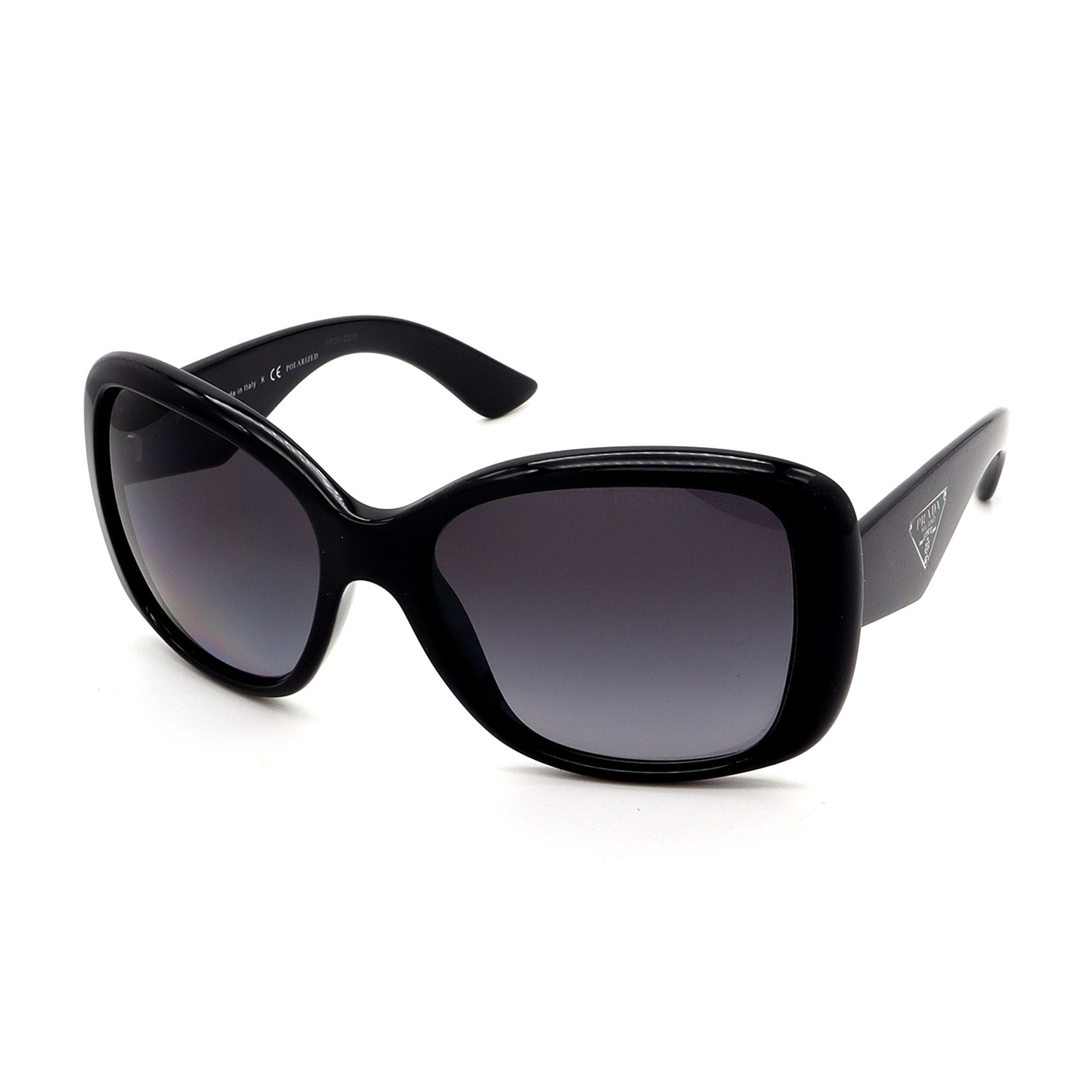 Prada // Women's PR32PS-1AB5W1 Polarized Sunglasses // Black Gradient - Prada & Versace - Touch 