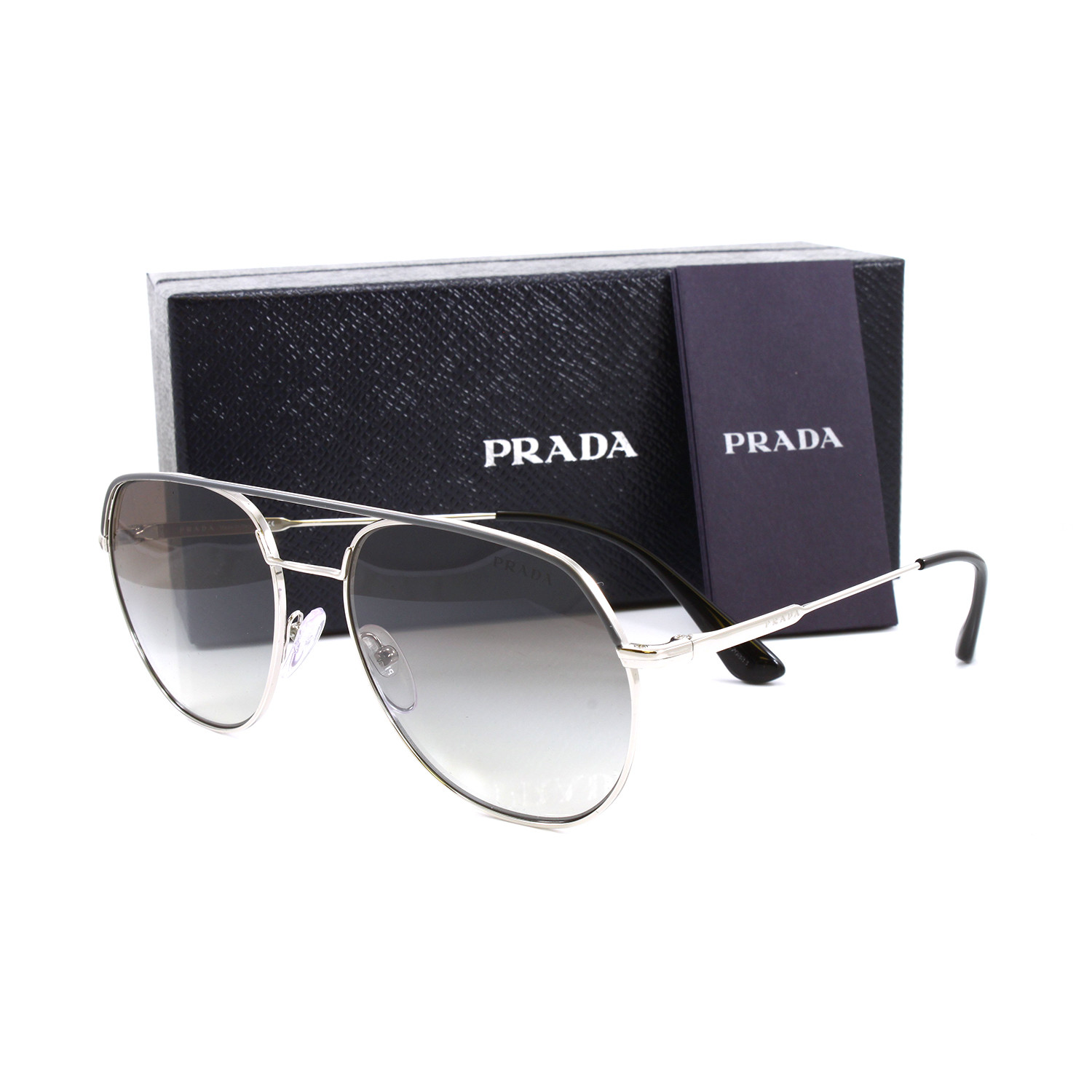 Unisex PR55US Sunglasses // Matte Gunmetal + Silver - Prada & Versace ...