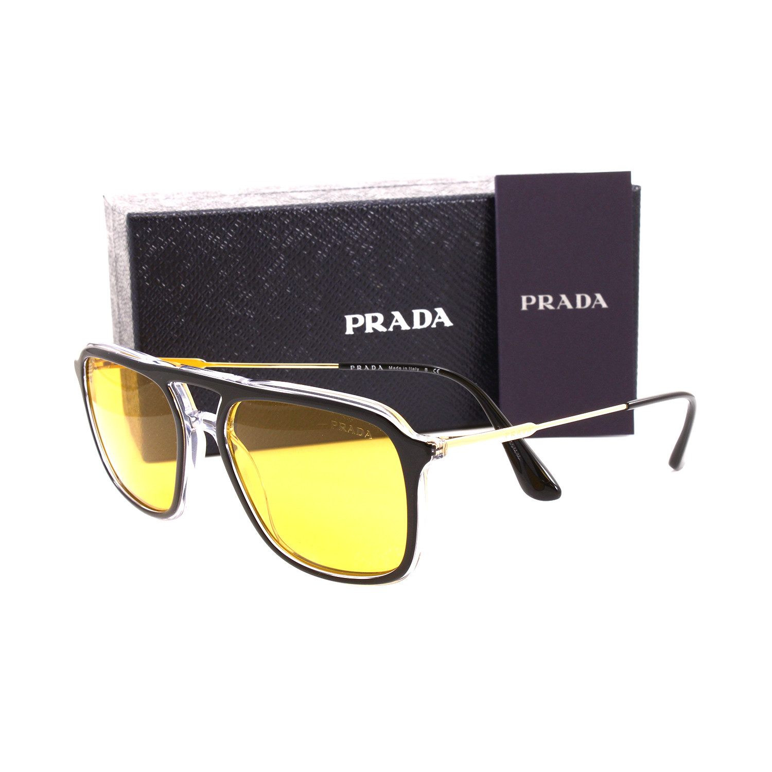 Unisex PR06VS Sunglasses // Black + Crystal - Prada & Versace - Touch ...