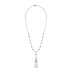 Assael 18k Two-Tone Gold Diamond + Yellow Diamond + South Sea Pearl Necklace I