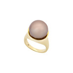 Assael 18k Yellow Gold Tahitian Pearl Ring // Ring Size: 6