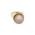 Assael 18k Yellow Gold Tahitian Pearl Ring // Ring Size: 6