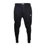 Two-Tone Drawcord Joggers // Black (S)