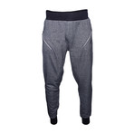 Twisted Yarn Joggers // Navy + White (L)