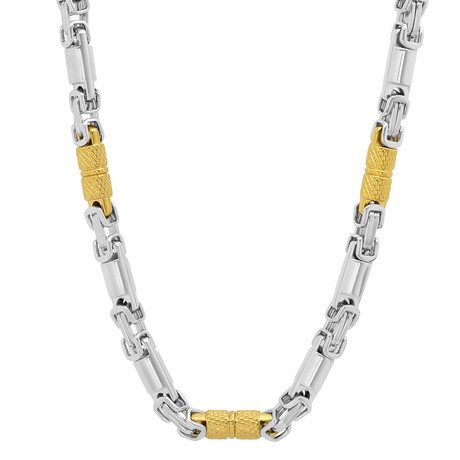 Two-Tone Necklace // Silver + Gold