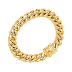 Miami Cuban Chain Link Bracelet // Gold Plated