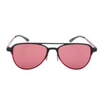 Men's AOM005 Sunglasses // Black + Red