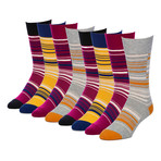 Executive Multicolor Crew Sock // Pack of 8