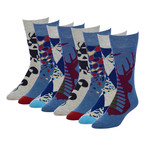 Sharpen Stag Crew Sock // Pack of 8