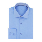Solid Twill Long Sleeve Shirt // Blue (3XL)