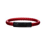 Anchor Bar Bracelet // Red + Black