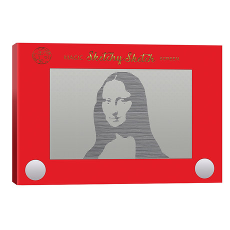 Sketchy Sketch Mona Lisa // Front Porch Pickins (40"W x 26"H x 1.5"D)