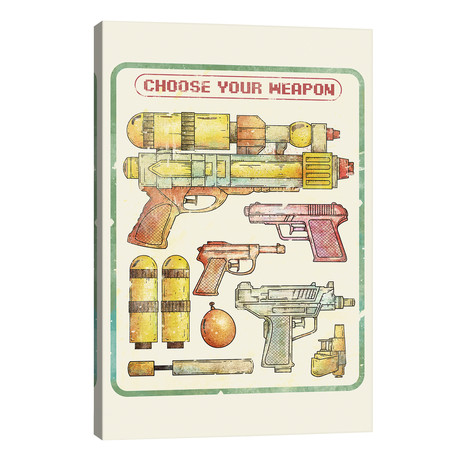 Choose Your Weapon // Mike Koubou (26"W x 40"H x 1.5"D)