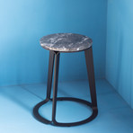 Peel Side Table // Black + Grigio Carnico
