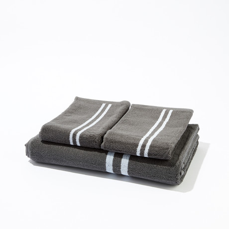 Smart Bath + Hand Towel Set // Charcoal Gray (4 Bath Towels + 8 Hand ...