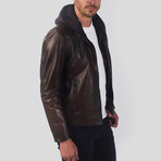 Gonen Leather Jacket // Chestnut (3XL)