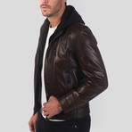 Gonen Leather Jacket // Chestnut (2XL)