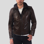Gonen Leather Jacket // Chestnut (S)