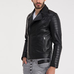 Birecik Leather Jacket // Black (L)
