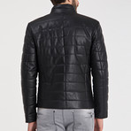 Emirhan Leather Jacket // Black (XL)