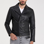 Birecik Leather Jacket // Black (XL)