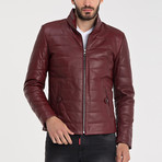 Emirhan Leather Jacket // Bordeaux (L)