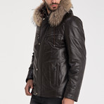 Robert Leather Jacket // Brown (XL)