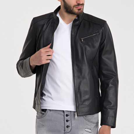 Karamursel Leather Jacket // Black (2XL)